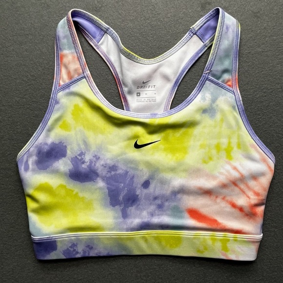 Nike Other - Nike women Dri-FIT sports bra‎ tie dye multicolor medium racerback CZ7716-854